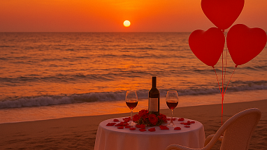 Plan Noche de Amor Frente al Mar